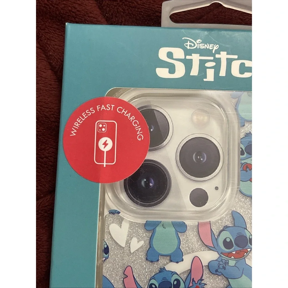 New Disney Stitch iPhone 16 pro max Phone Case‎ Valentine Day Gift hearts kisses